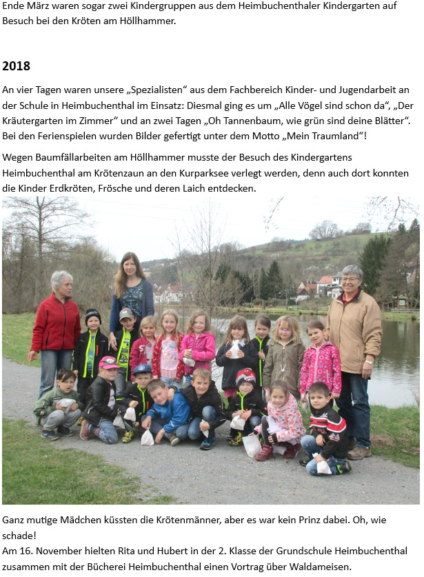 Kinder- und Jugendarbeit Arbeitskreis Natur Spessart